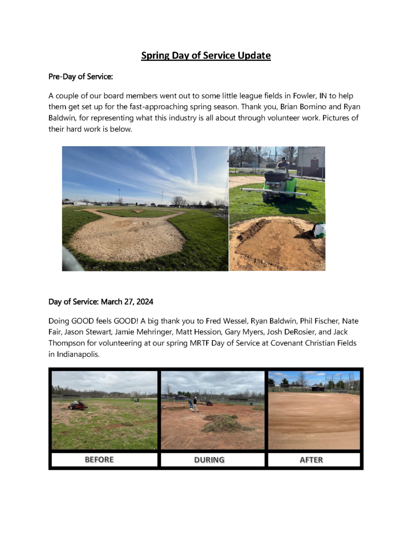 MRTF Spring Day of Service – Midwest Regional Turf Foundation
